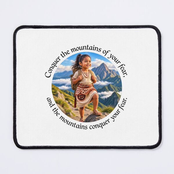 Item preview, Polynesian Resilience Proverb - Conquer the mountains of your fear | Pacific Art designed and sold by ShakaLife.org.