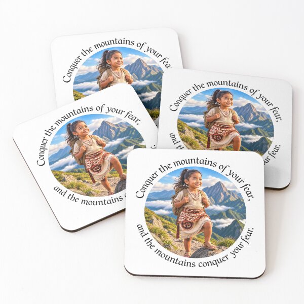 Item preview, Polynesian Resilience Proverb - Conquer the mountains of your fear | Pacific Art designed and sold by ShakaLife.org.