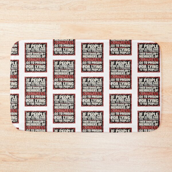 Item preview, Members Of Congress Go To Prison For Lying Vintage Political Satire Graphic designed and sold by TheHellIWontSh.