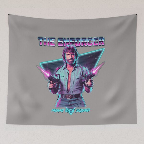 Item preview, Chuck Norris Guns Out Black and White Photo Tee-69 designed and sold by FranciscaMoren.