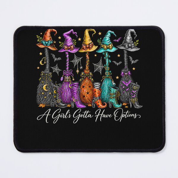 Item preview, Halloween Witch Broom A Girl's Gotta Have Options Women designed and sold by leevekaArt.