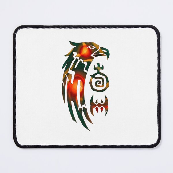 Item preview, Fire Eagle Red-Green – Nature-inspired Fantasy Design designed and sold by Herzbaumatelier.