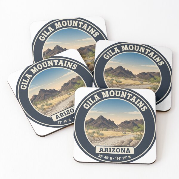 Item preview, Gila Mountains Arizona Vintage Hiking Badge designed and sold by mnkyride.