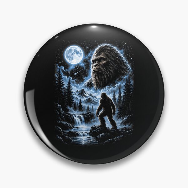 Item preview, Vintage Bigfoot Howling at Moon Sasquatch Funny Meme Humor designed and sold by ArtByimamS.