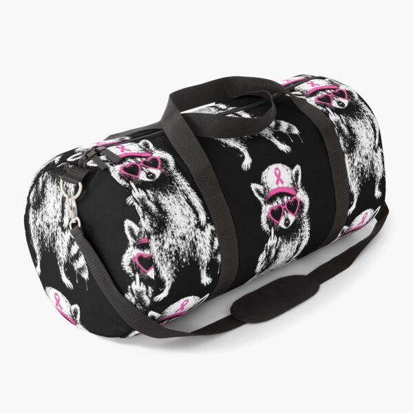 Item preview, Feral & Fighter: Funny Raccoon Middle Finger Breast Cancer Awareness designed and sold by skylove94.
