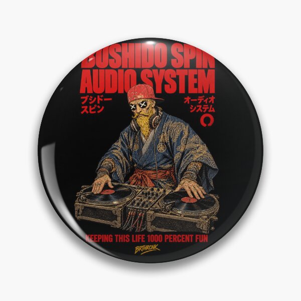 Item preview, Bushido Spin Audio System Human Samurai DJ - Bearded Samurai DJ Art designed and sold by BRTHRCNK01.