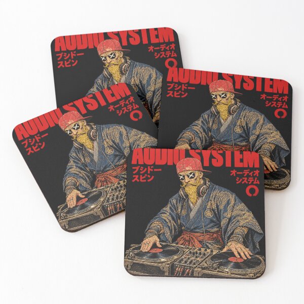 Item preview, Bushido Spin Audio System Human Samurai DJ - Bearded Samurai DJ Art designed and sold by BRTHRCNK01.