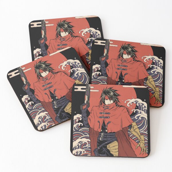 Item preview, Vincent Valentine Final Fantasy VII Ukiyo-e Anime Gaming Streetwear Tee designed and sold by Senpaiwaves.