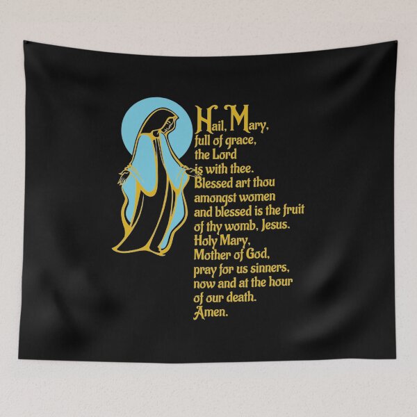 Item preview, Hail Mary Full of Grace Our Blessed Mother Mary Rosary designed and sold by geronkagogo.