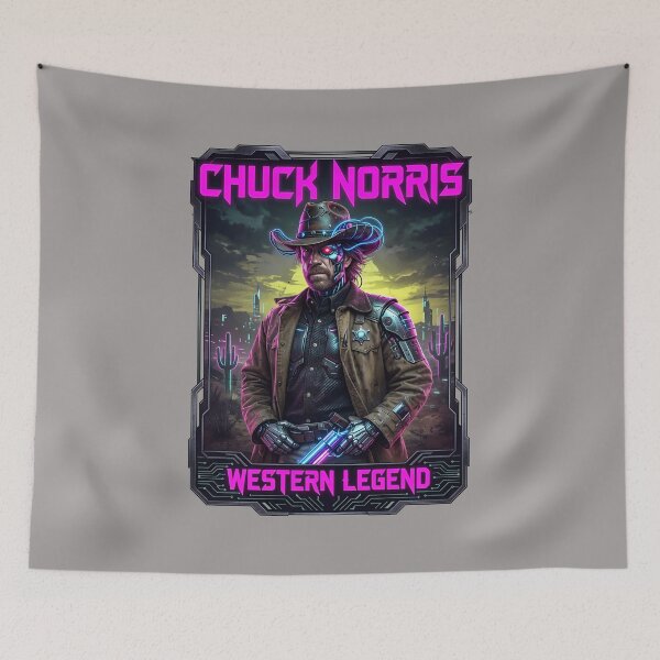 Item preview, Chuck Norris Western Legend Vintage Portrait T-Shirt-57 designed and sold by FranciscaMoren.