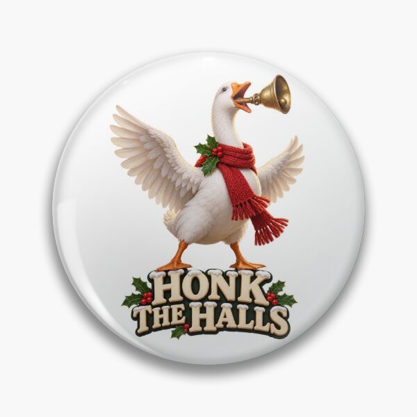 Item preview, Honk the Halls Christmas Goose designed and sold by TrendTribeTP.