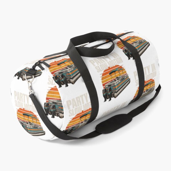Item preview, Party In Slow Motion Pontoon Boat Retro Lake Sunset Boating Graphic designed and sold by TheHellIWontSh.