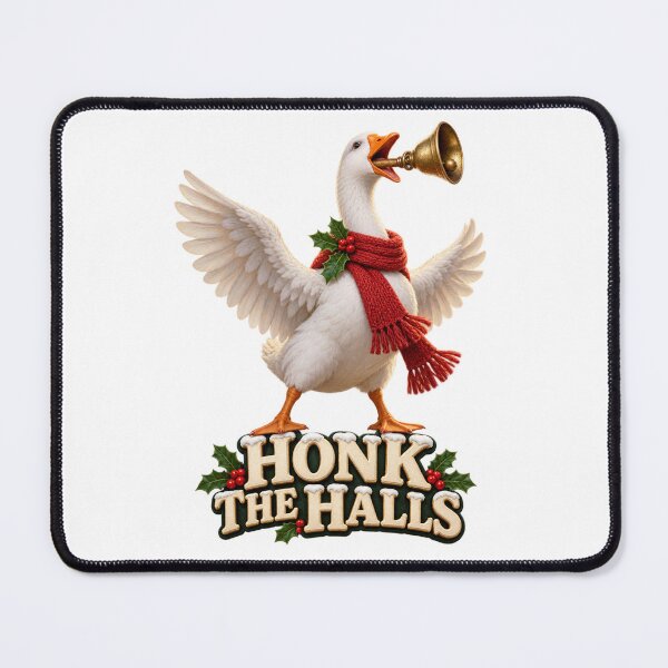 Item preview, Honk the Halls Christmas Goose designed and sold by TrendTribeTP.