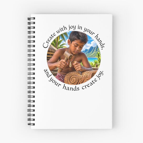 Item preview, Polynesian Joy Proverb - Create with joy in your hands | Pacific Art designed and sold by ShakaLife.org.