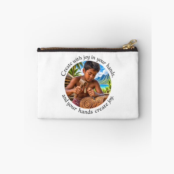 Item preview, Polynesian Joy Proverb - Create with joy in your hands | Pacific Art designed and sold by ShakaLife.org.