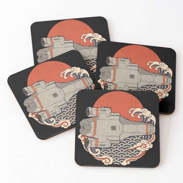 Item preview, A Kestrel Cruiser FTL Faster Than Light Ukiyo-e Gamer Graphic Tee designed and sold by Senpaiwaves.