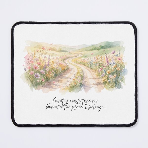 Item preview, Country Road Watercolour Illustration designed and sold by made by Golightly x.