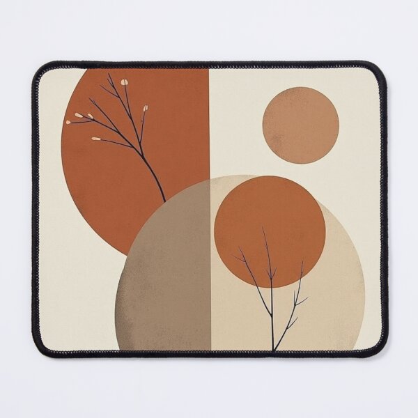 Item preview, Terracotta Botanical Abstract - Minimalist Scandinavian designed and sold by nhk999.