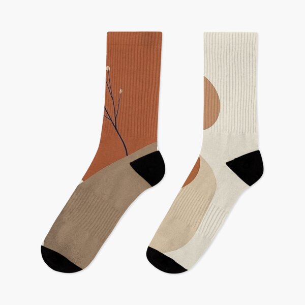 Item preview, Terracotta Botanical Abstract - Minimalist Scandinavian designed and sold by nhk999.