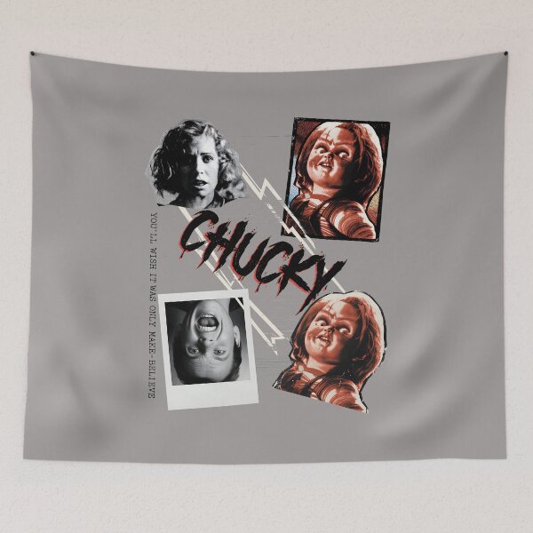 Artikelvorschau, Chucky-Film-Horror-Retro-Montage-T-Shirt-68 entworfen und verkauft von FranciscaMoren.