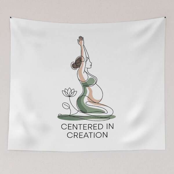 Item preview, Centered In Creation Green Peach Arms Piece designed and sold by 108stillness.
