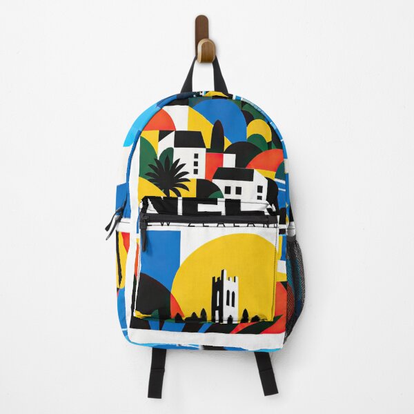 Item preview, Colorful geometric travel poster illustrating Nelson, New Zealan designed and sold by ckybe.