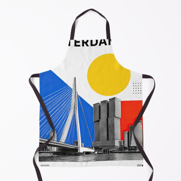 Item preview, Graphic poster of Rotterdam featuring the Erasmus Bridge, designed and sold by ckybe.