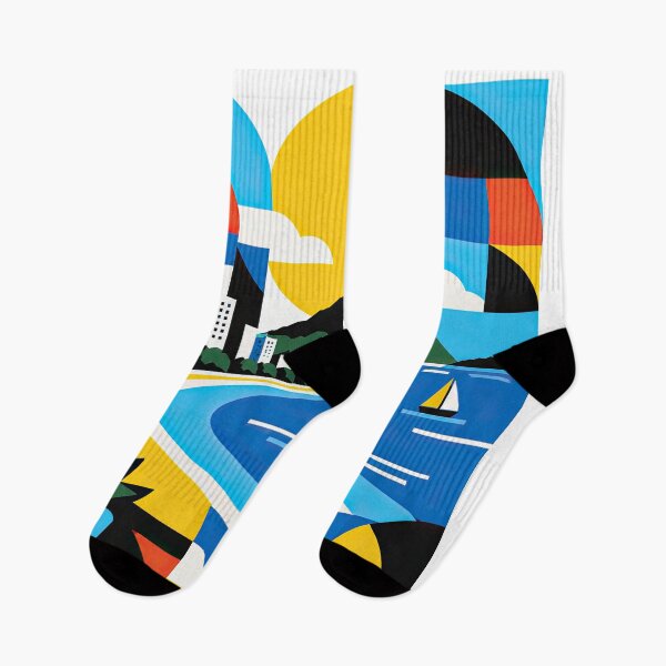 Item preview, Colorful geometric travel poster depicting Tauranga, New Zealand designed and sold by ckybe.