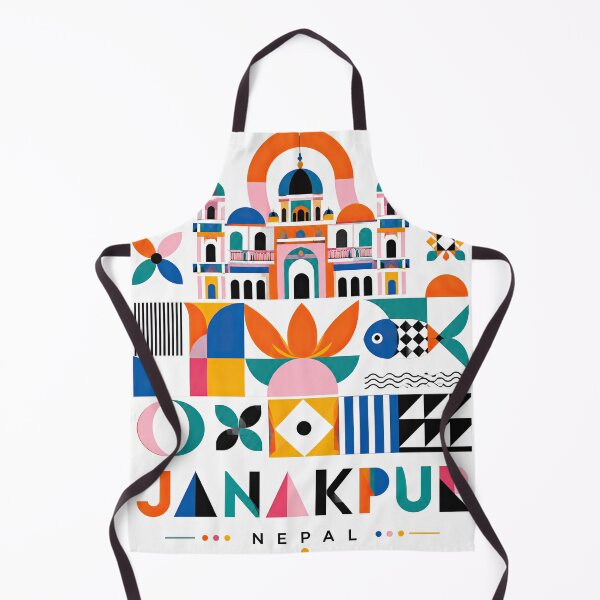 Item preview, Colorful geometric illustration of Kathmandu architecture, symbo designed and sold by ckybe.
