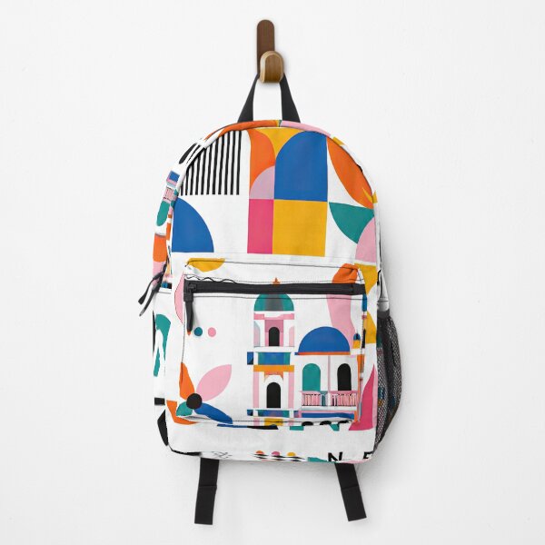 Item preview, Colorful geometric illustration of Kathmandu architecture, symbo designed and sold by ckybe.