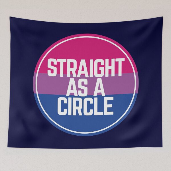 Item preview, Straight as a Circle, Bisexual designed and sold by Lightfield.