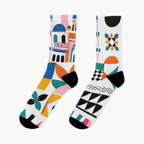 Item preview, Colorful geometric illustration of Kathmandu architecture, symbo designed and sold by ckybe.