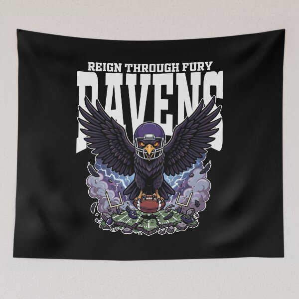 Item preview, RAVENS REIGN THROUGH FURY - BAL RAVENS designed and sold by KEF Custom.