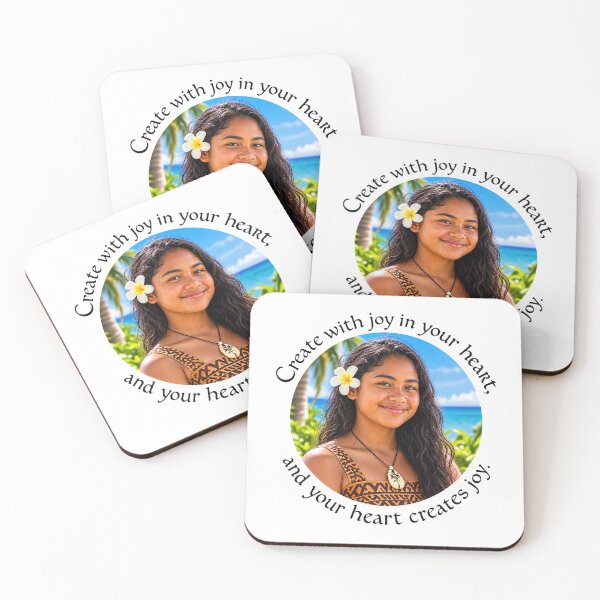 Item preview, Polynesian Joy Proverb - Create with joy in your heart | Pacific Art designed and sold by ShakaLife.org.