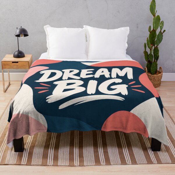 Item preview, Dream Big Abstract Organic Shapes Typography Graphic designed and sold by ShivCraftStudio.