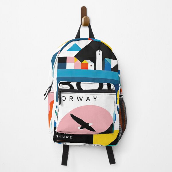 Item preview, Modern geometric poster depicting Bod, Norway with Arctic designed and sold by ckybe.