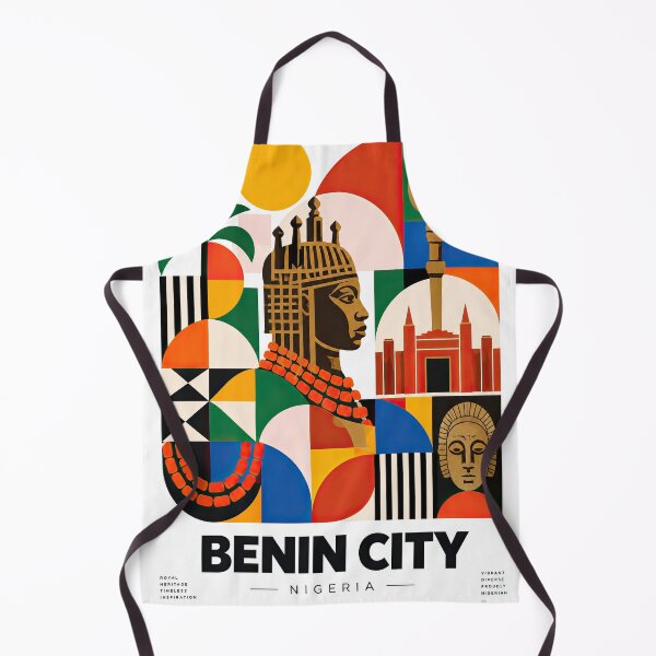 Item preview, Benin City Nigeria poster featuring a stylized African designed and sold by ckybe.