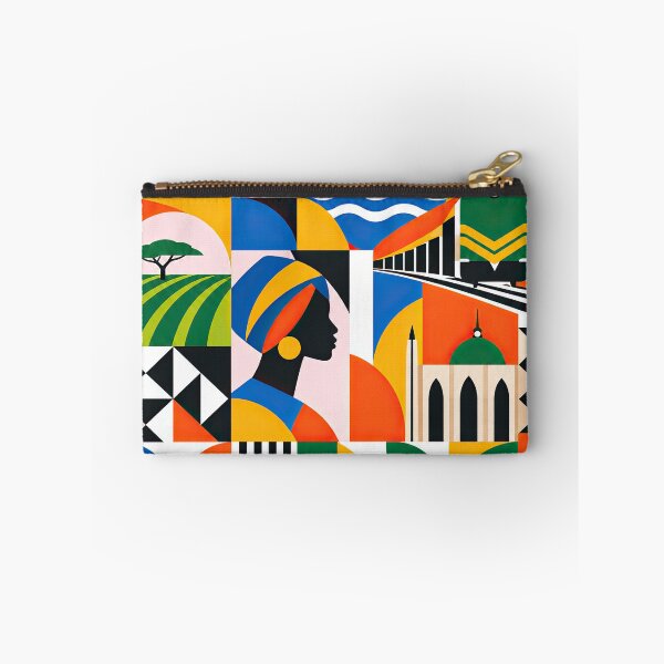 Item preview, Colorful geometric poster celebrating Kaduna, Nigeria, with styl designed and sold by ckybe.