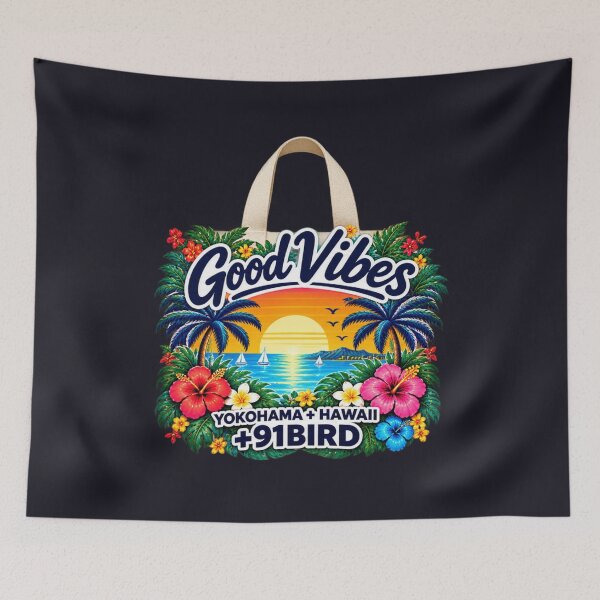 Item preview, Yokohama Meets Hawaii – Good Vibes Tropical Life | +91BIRD designed and sold by Plus91BIRD.