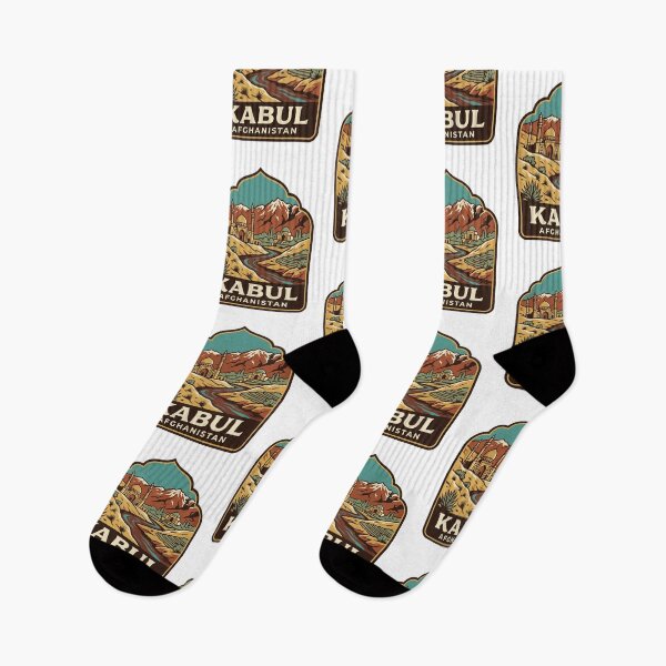 Item preview, Unique Kabul Afghanistan Travel Badge, Retro Hindu Kush Valley & Islamic Architecture Emblem designed and sold by raedattia.