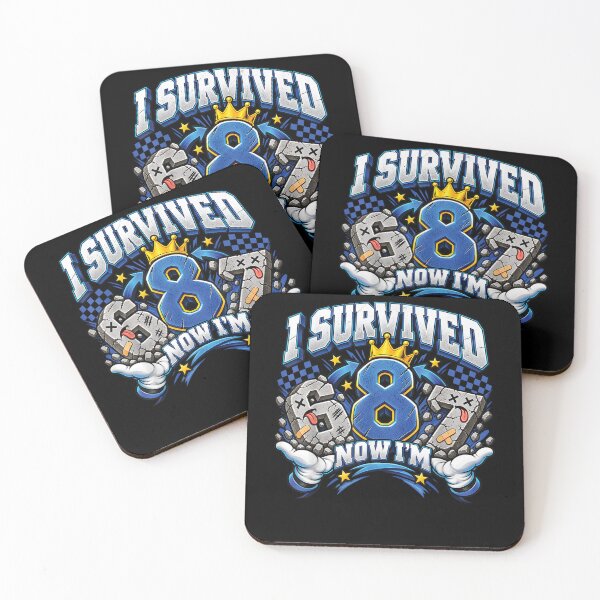 Item preview, I Survived 6 7 Now Im 8 Year Old Funny 8th Birthday Boys  designed and sold by ArtByimamS.