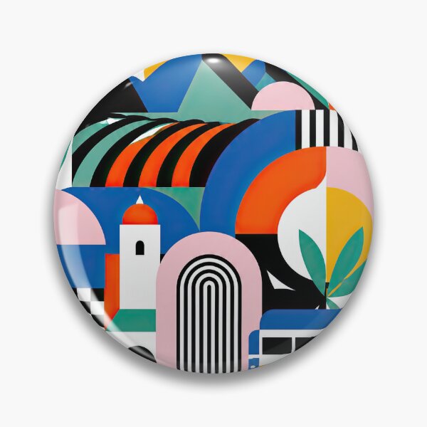 Item preview, Colorful geometric Panama travel poster featuring abstract mount designed and sold by ckybe.