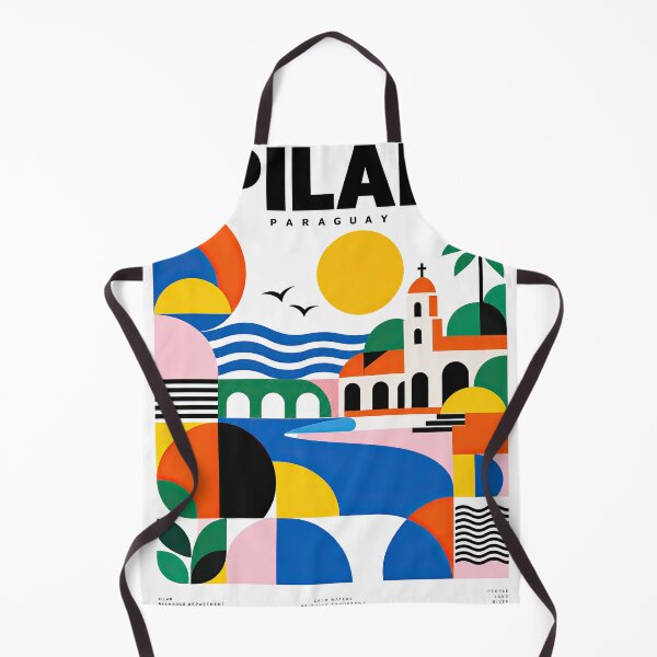 Item preview, Colorful geometric poster design for Pilar, Paraguay, featuring designed and sold by ckybe.
