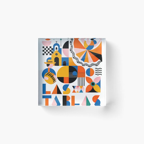 Item preview, Colorful geometric abstract poster featuring a dancing figure, designed and sold by ckybe.