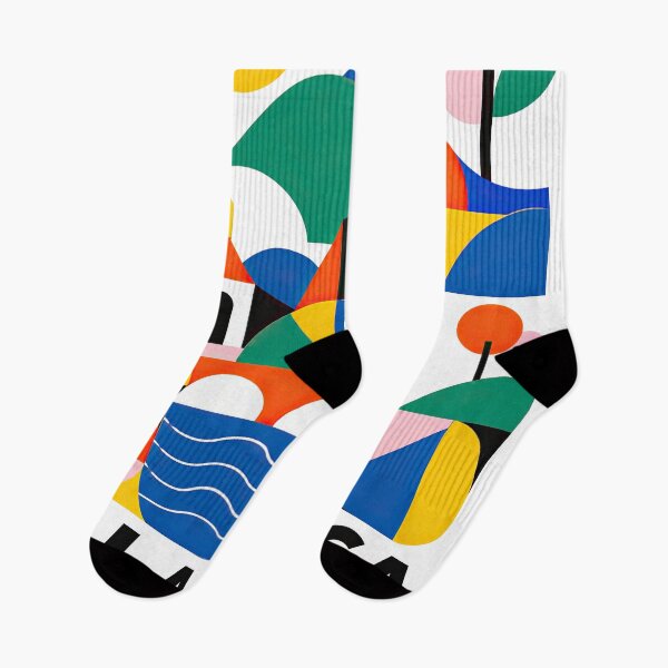Item preview, Colorful geometric travel poster depicting Villarrica, Paraguay, designed and sold by ckybe.