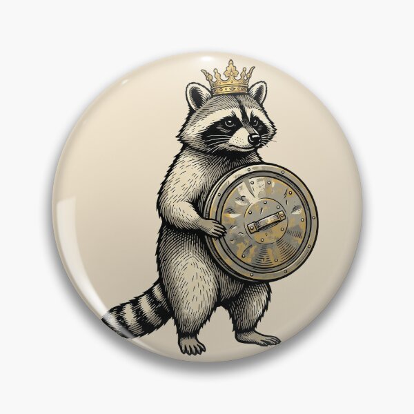 Item preview, Raccoon King Vintage Engraving designed and sold by Rariks.