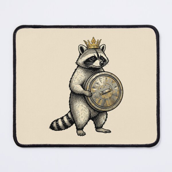 Item preview, Raccoon King Vintage Engraving designed and sold by Rariks.