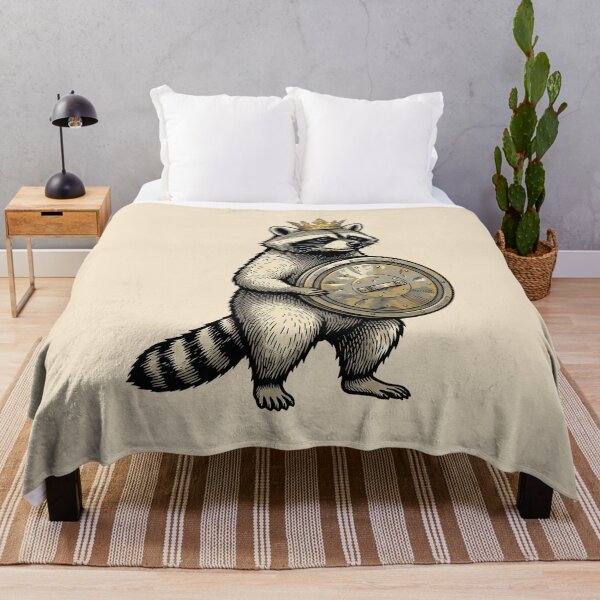 Item preview, Raccoon King Vintage Engraving designed and sold by Rariks.