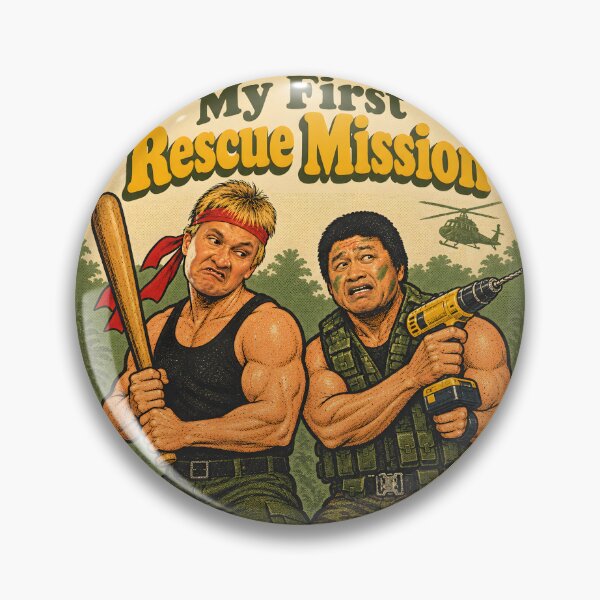 Item preview, My First Rescue Mission - One-Man Army Arts Parody designed and sold by jvrgraphs.