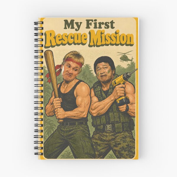 Item preview, My First Rescue Mission - One-Man Army Arts Parody designed and sold by jvrgraphs.